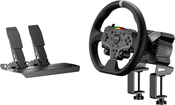 Conjunto MOZA Racing R3 Racing Simulator PC ( Base Volante R3 + Volante ES + Pedais SR-P + Suporte de Mesa R5) image number 0