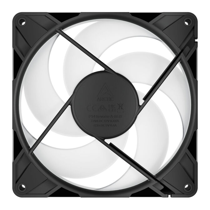 Ventilador Arctic P14 PRO Reverse PWM A-RGB 140mm (Pack 3) - Negro image number 6