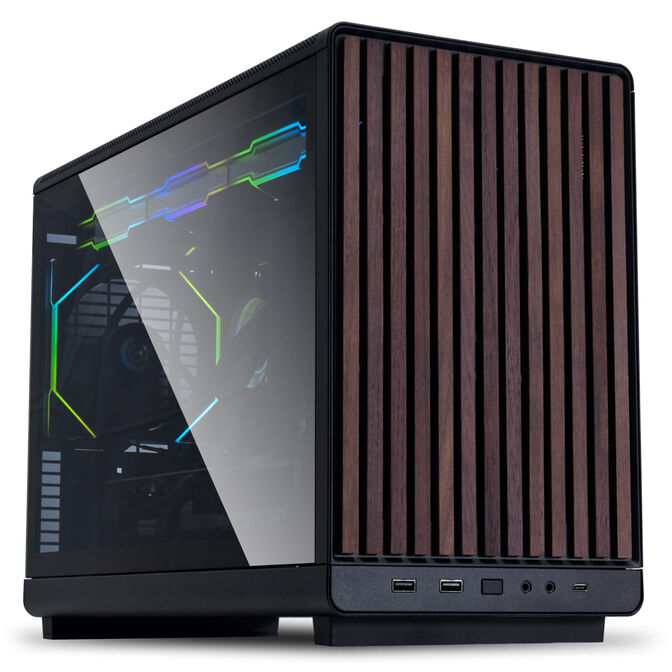 Caja Micro-ATX Lian Li x Dan Cases A3 Negra Madera Vidrio Templado image number 0
