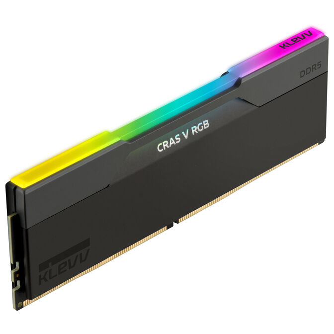 KLEVV Kit 32GB (2 x 16GB) DDR5 CRAS V 6400MHz CL30 RGB Obsidian Black (Intel XMP/AMD Expo) image number 4