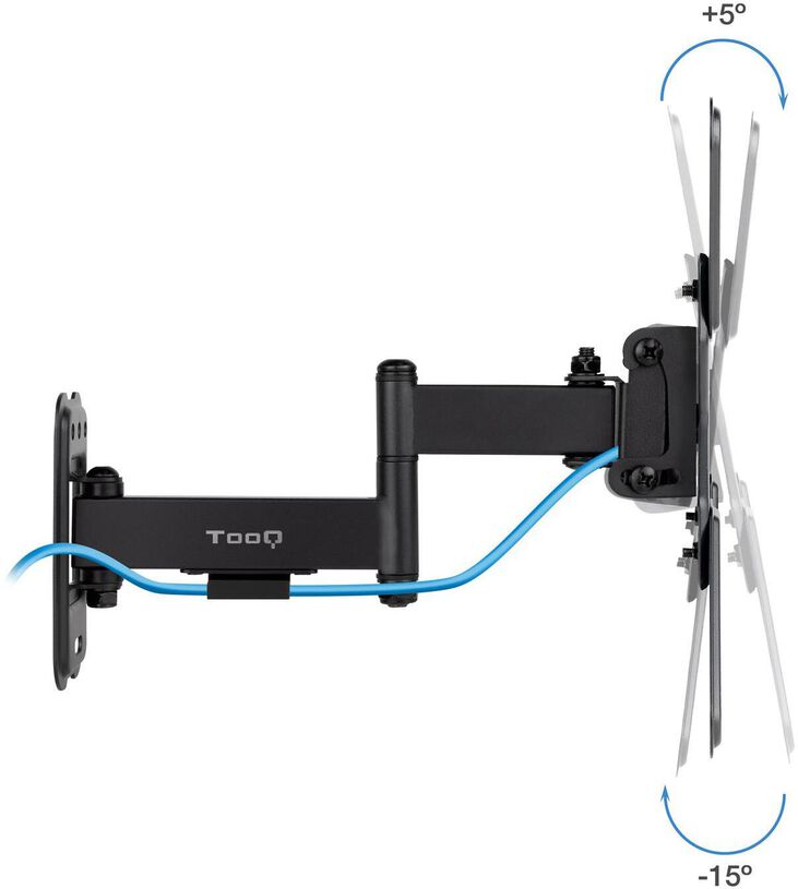 Soporte de Pared Tooq Tilt e Giratónrio 13" a 43" 66-274 mm Max. 20kg Negro image number 1