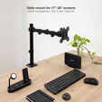 Soporte de Mesa Tooq 17" a 32" Max. 8kg/Monitor Negro image number null