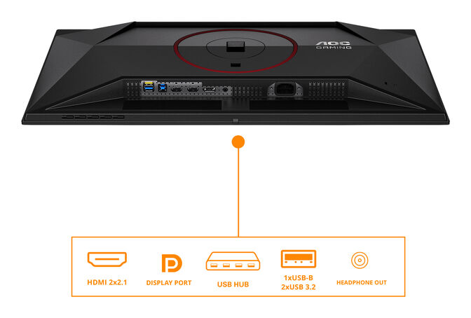 Monitor AOC Gaming 26.5" Q27G4SDR QD-OLED QHD 360Hz 0,03ms Adaptive-Sync HDR1000 image number 3