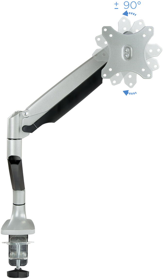 Soporte de Mesa Tooq Tilt e GiRat&oacute;nrio 13" a 32" Max. 9kg Negro image number 2