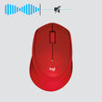 Rat&oacute;n Logitech M330 Silent Plus 1000DPI Wireless Rojo image number null