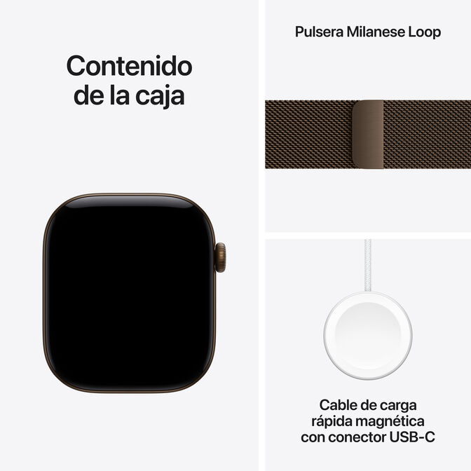 Smartwatch Apple Watch Series 12 GPS + Cellular 46mm Dark Bronze Aluminium Case with Dark Bronze Milanese Loop - M/L image number 6