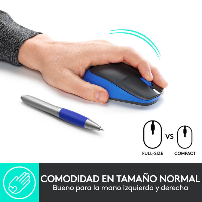 Rat&oacute;n Logitech M190 1000DPI Wireless Azul image number 4