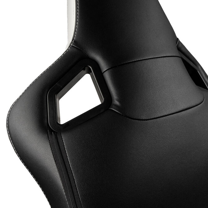 Silla noblechairs EPIC Real Leather - Negro / Blanco / Rojo image number 17