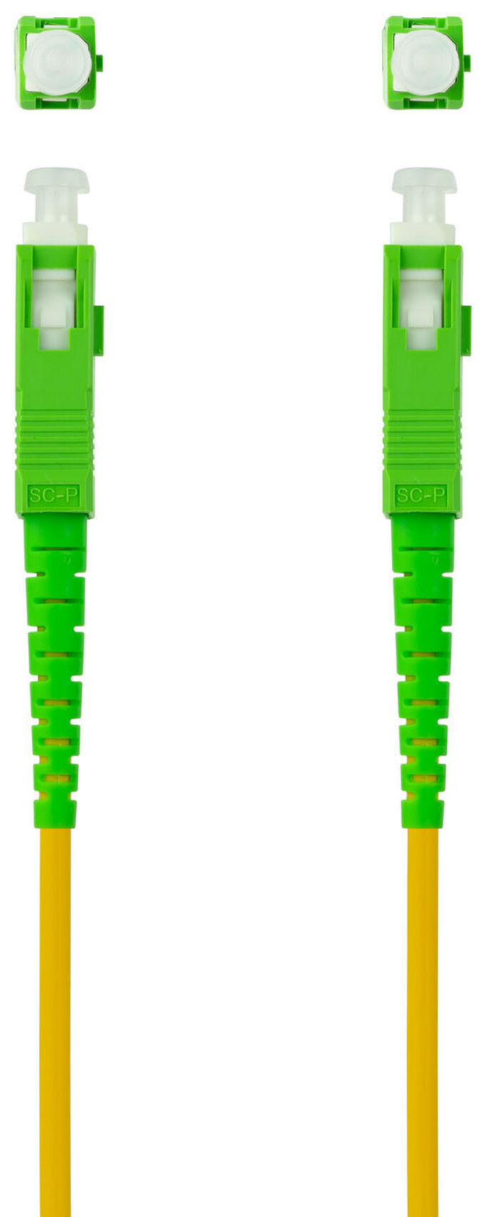 Cable de Fibra &Oacute;ptica NanoCable SC/APC-SC/APC Monomodo Simplex LSZH 5 M Amarillo image number 2