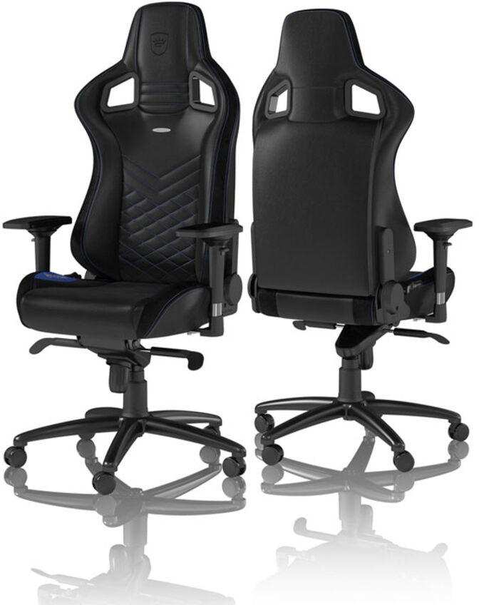 Silla noblechairs EPIC - Negro / Azul image number 1