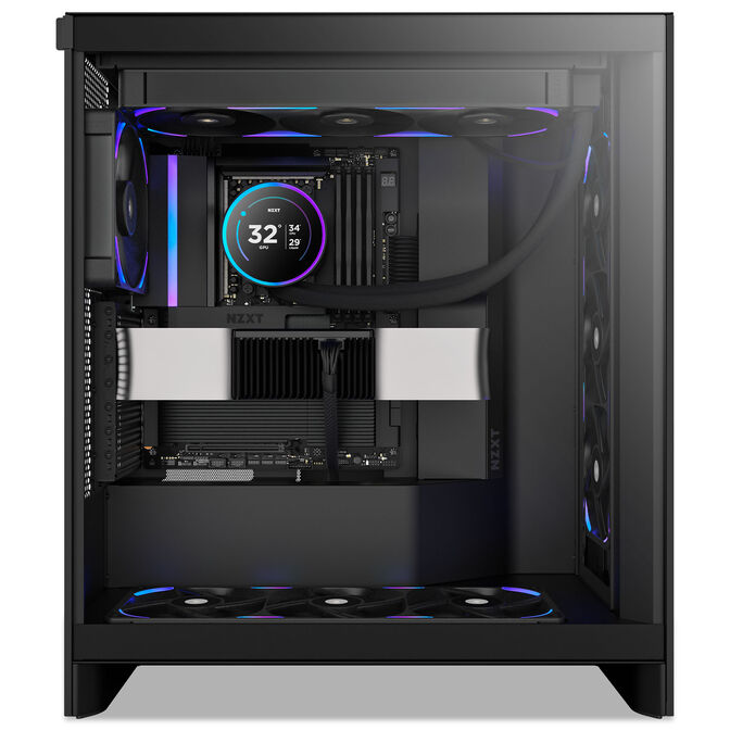 Ventilador NZXT F360x Perfomance RGB 120mm - Single-Frame Negras - Triplo Ventilador 120mm (360mm) image number 7