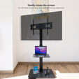 Soporte Suelo Fixo Tooq MOON 37" a 75" M&aacute;x. 40Kg Negro image number null