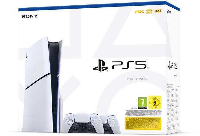 Sony Playstation 5 Slim 1,02 TB Wifi Negro, Blanco image number 2