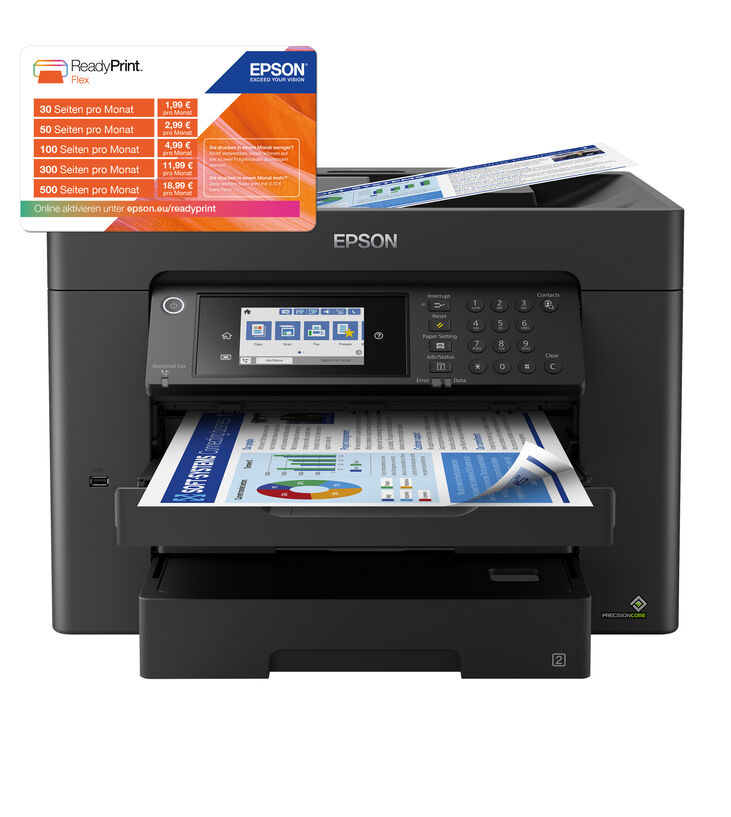 Multifuncional Epson WorkForce Pro WF-7840 A3 Wi-Fi image number 2