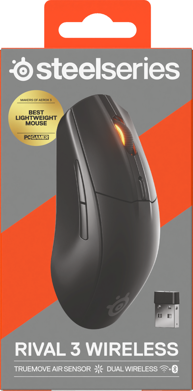 Rat&oacute;n Steelseries Rival 3 Wireless Gen2 Preto image number 8