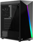 Caja ATX Aerocool Shard RGB Vidrio Templado Negro image number null