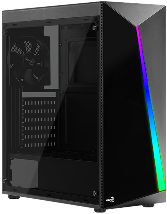 Caja ATX Aerocool Shard RGB Vidrio Templado Negro image number 0