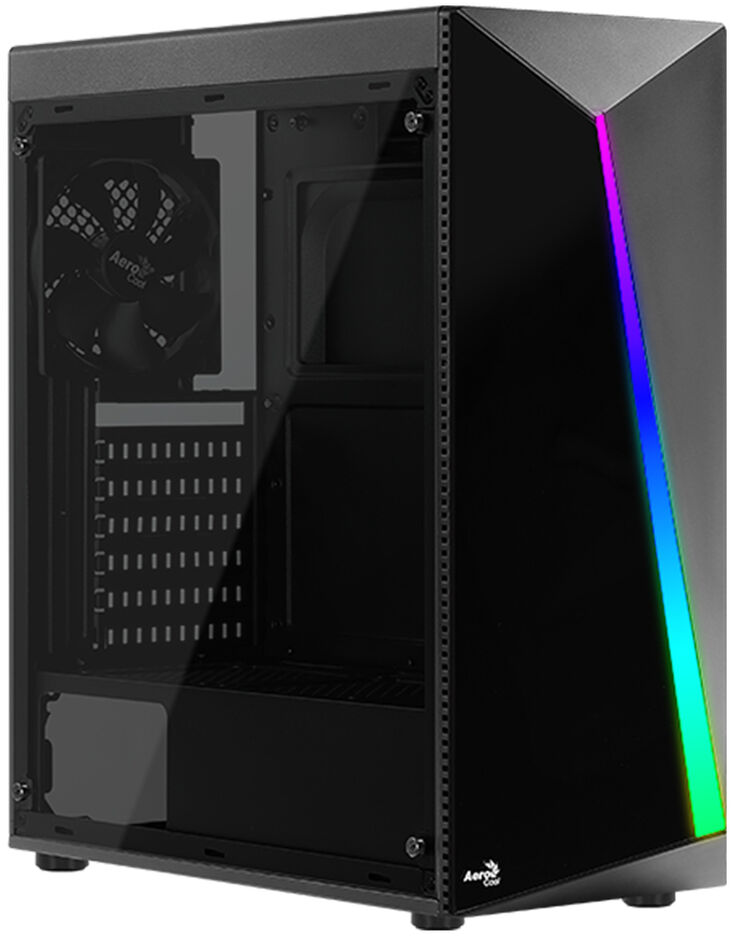 Caja ATX Aerocool Shard RGB Vidrio Templado Negro image number 0