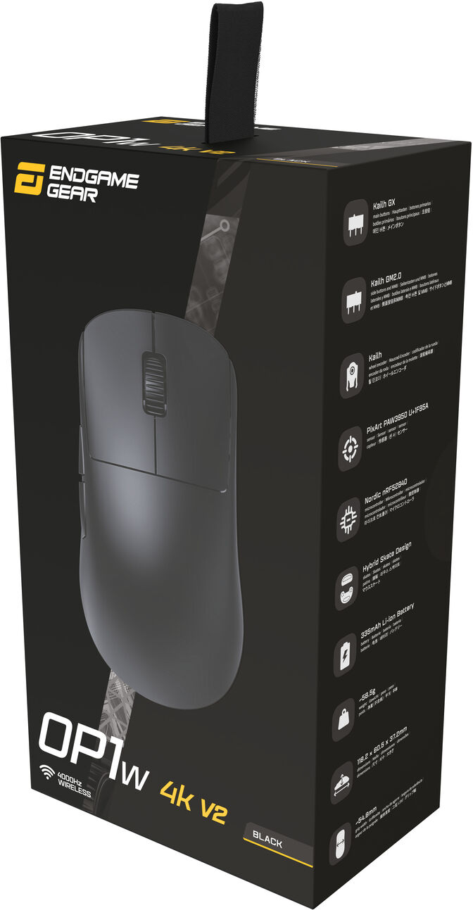 Rat&oacute;n Gaming Endgame Gear OP1w 4k V2 Wireless - Negro image number 17
