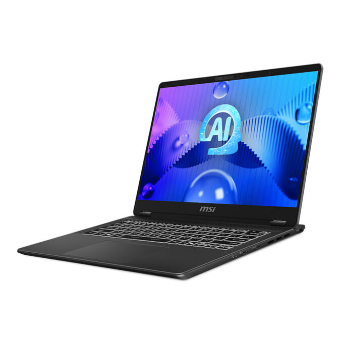 MSI Prestige 14 AI STUDIO C1VEG-023PT Copilot+ PC Intel Core Ultra 7 155H Port&aacute;til 35,6 cm (14") 2.8K 16 GB DDR5-SDRAM 1 TB SSD NVIDIA GeForce RTX 4050 Wi-Fi 7 (802.11be) Windows 11 Home Gris image number 1