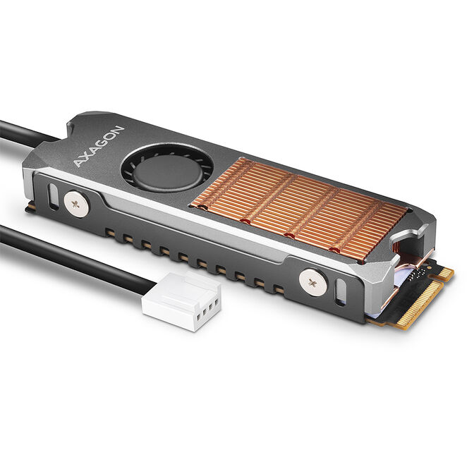 Dissipador de Calor AXAGON CLR-M2FAN para M.2 2280 SSD image number 0