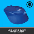Rat&oacute;n Logitech M330 Silent Plus 1000DPI Wireless Azul image number null