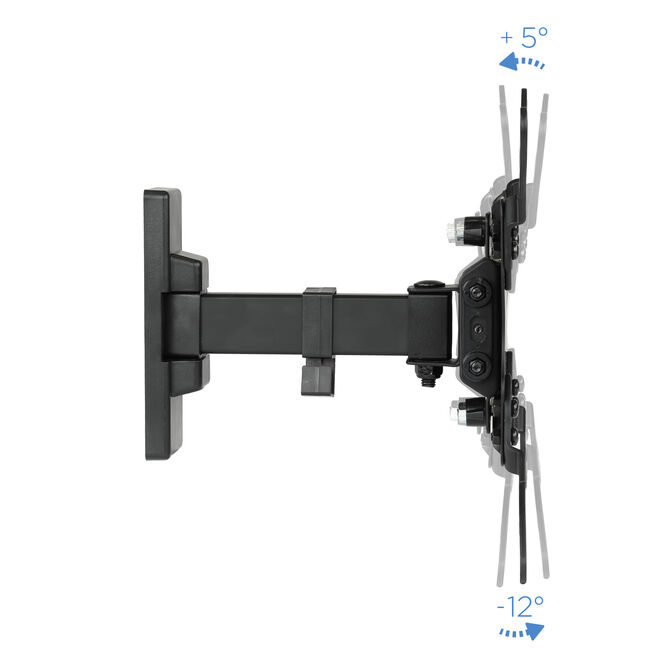 Soporte de Pared Tooq Tilt e GiRat&oacute;nrio 2 Pivots 13" a 42" 190mm Max. 20kg Negro image number 7