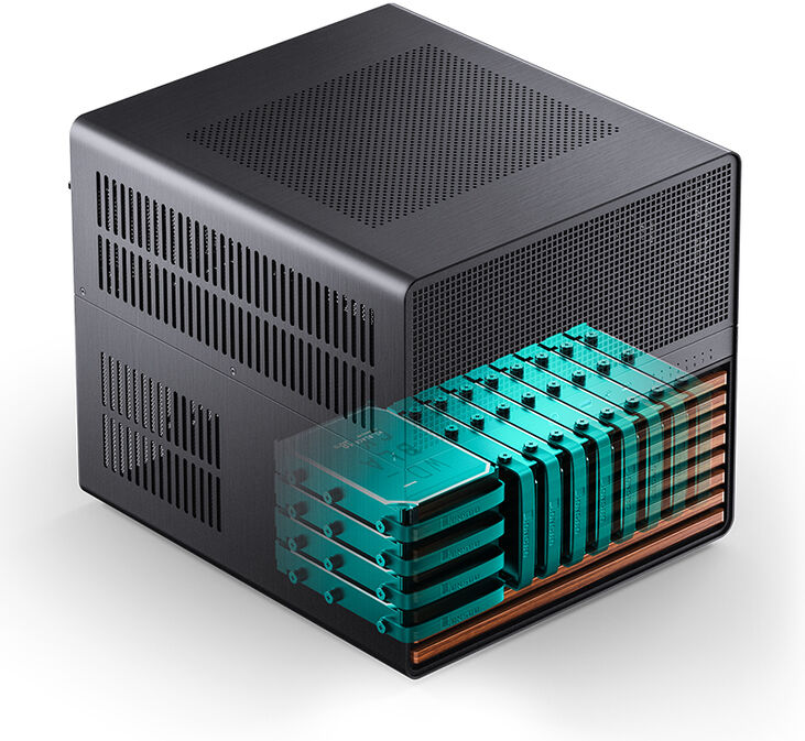 Caja E-ATX Jonsbo N5 Preto image number 2