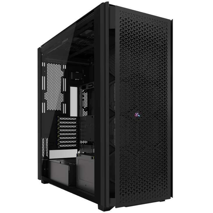Torre E-ATX Corsair 9000D RGB Airflow Negro Cristal Templado image number 0