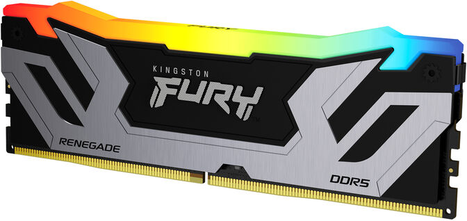 Kingston Kit 48GB (2 x 24GB) DDR5 CU-DIMM 8400MHz FURY Renegade RGB Silver CL40 image number 1