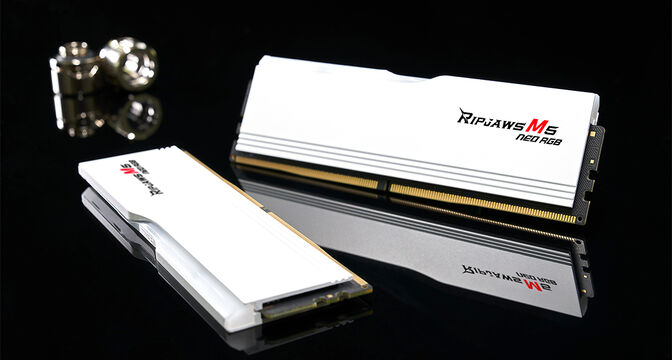 G.Skill Kit 32GB (2 x 16GB) DDR5 6000MHz Ripjaws M5 Neo RGB EXPO CL36 Blanca  - F5-6000J3636F16GX2-RM5NRW image number 3