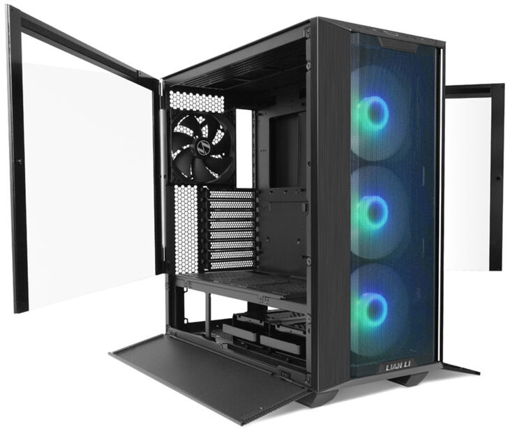 Caja ATX Lian Li Lancool III Negra RGB Vidrio Templado image number 7