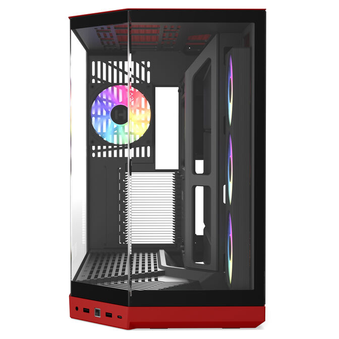 Caja E-ATX Hyte Y50 Vidrio Templado Wild Cherry image number 3