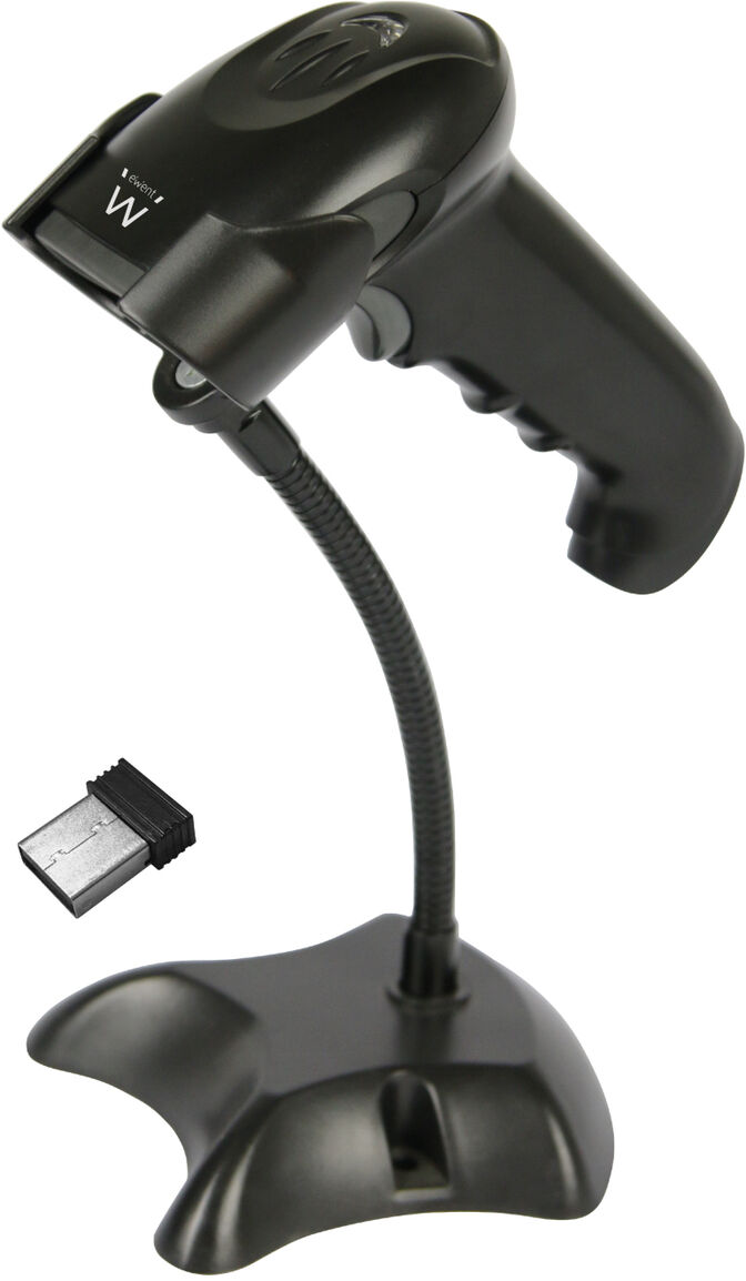 Lector C&oacute;digo Barras Ewent EW3431 Wireless Laser 2D c/ base image number 0