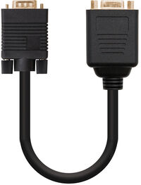 Cable Bifurcador NanoCable SVGA(3C/9), VGA/M-2xVGA/F 20 CM