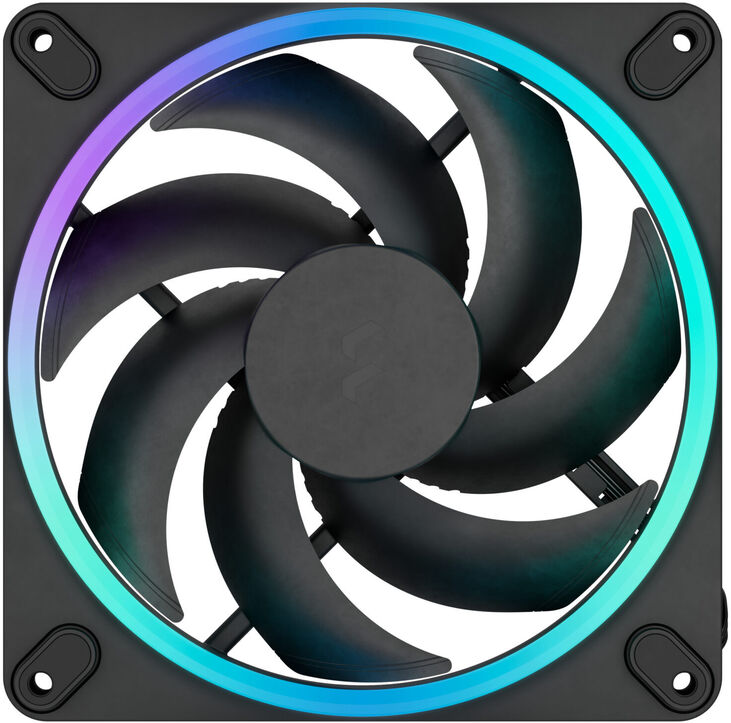 Ventilador Fractal Design Momentum 12 120mm 2200RPM 8 Pinos RGB Negro (3 Pack) image number 1
