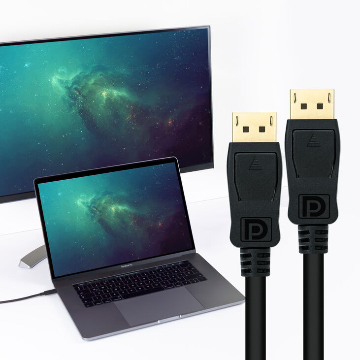 Cable DisplayPort 1.4 Nanocable DP M/M 1.5 M Negro image number 4