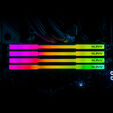 KLEVV Kit 32GB (2 x 16GB) DDR5 CRAS V 6400MHz CL30 RGB Obsidian Black (Intel XMP/AMD Expo) image number null