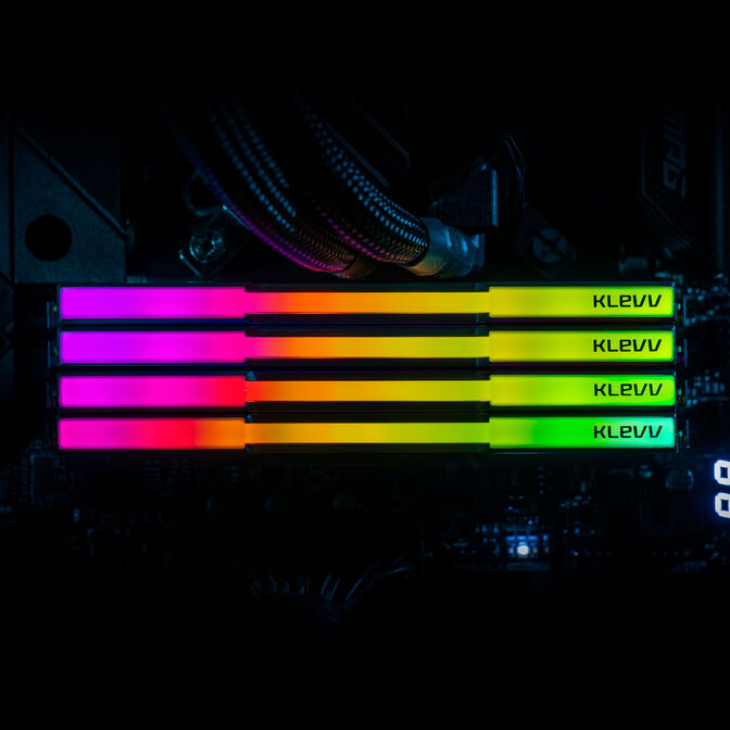 KLEVV Kit 32GB (2 x 16GB) DDR5 CRAS V 6400MHz CL30 RGB Obsidian Black (Intel XMP/AMD Expo) image number 11