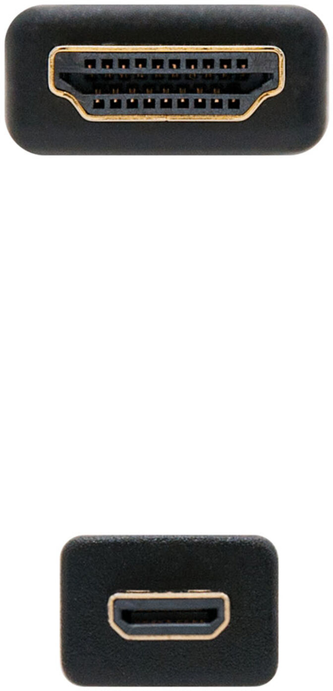 Cable Micro HDMI V1.4 HEC NanoCable A/M-D/M 1.8 M image number 2