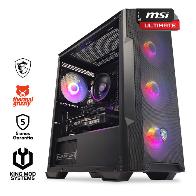 Ordenador King Mod Gamer-PC Powered by MSI Ryzen 5 5500 16GB DDR4 500GB RTX 3050 8GB WIFI W11 image number 0