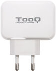 Cargador Tooq Duplo USB-C + USB-A 27W Blanco image number null