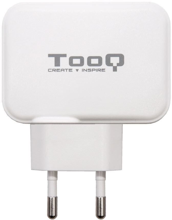 Cargador Tooq Duplo USB-C + USB-A 27W Blanco image number 0