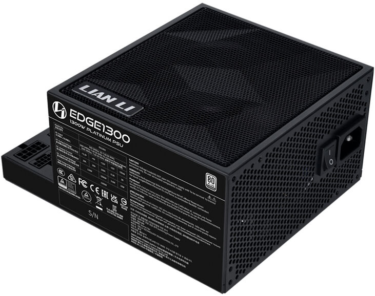 Fuente Modular Lian Li Edge 1300W 80+ Platinum Negra image number 2