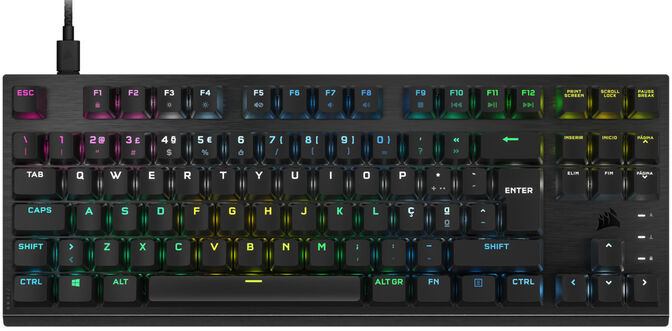 Teclado Corsair K60 RGB Pro TKL Optical Mechanical - Mec&acirc;nico (PT) image number 0