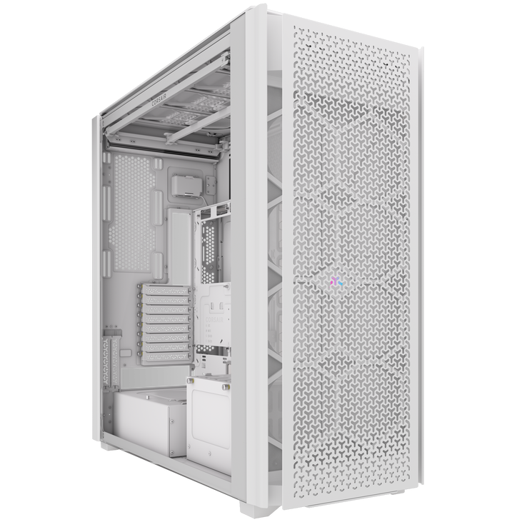 Torre E-ATX Corsair 9000D RGB Airflow Blanca Cristal Templado image number 0