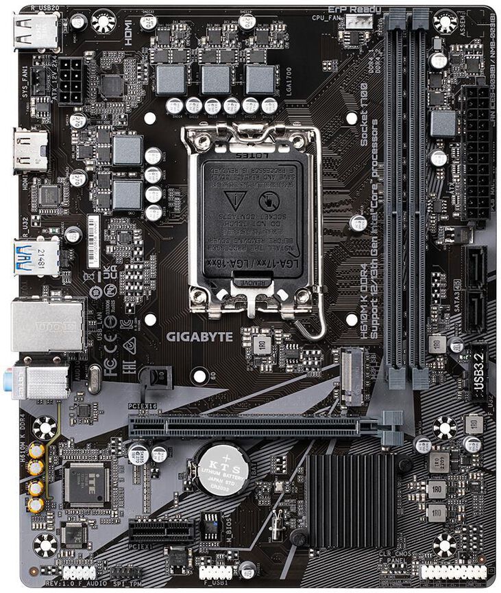 Placa Base Gigabyte H610M K DDR4 image number 1