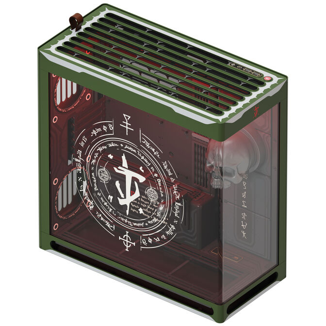 Caja ATX HAVN HS 420 Base Negro DOOM The Dark Ages Limited Edition image number 3