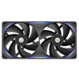 Ventilador NZXT F280X Perfomance RGB Single-Frame Negras - Duplo Vent&iacute;lador 140mm (280mm) image number null