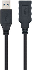 Cable USB 3.0 Nanocable USB-A M/F 2 M Negro image number null